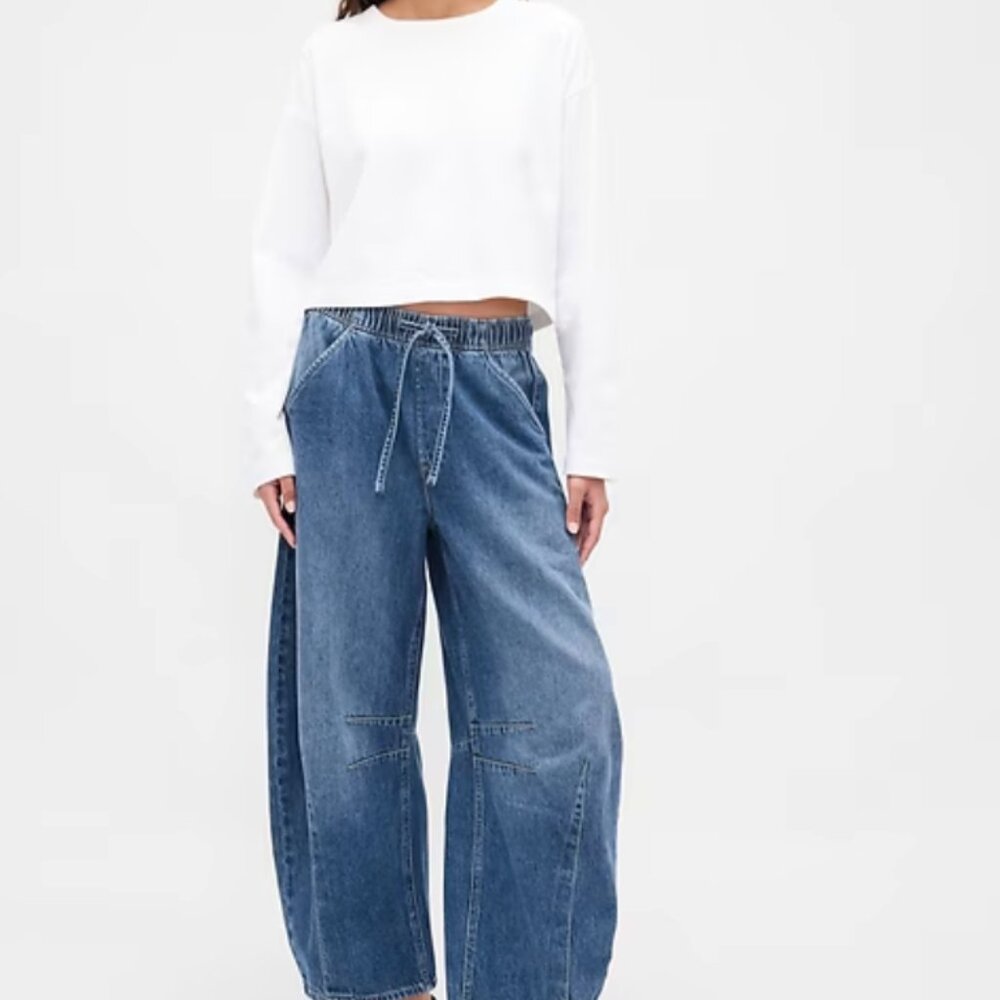 Gap Jeans: Mid Rise UltraSoft Easy Horseshoe Jeans